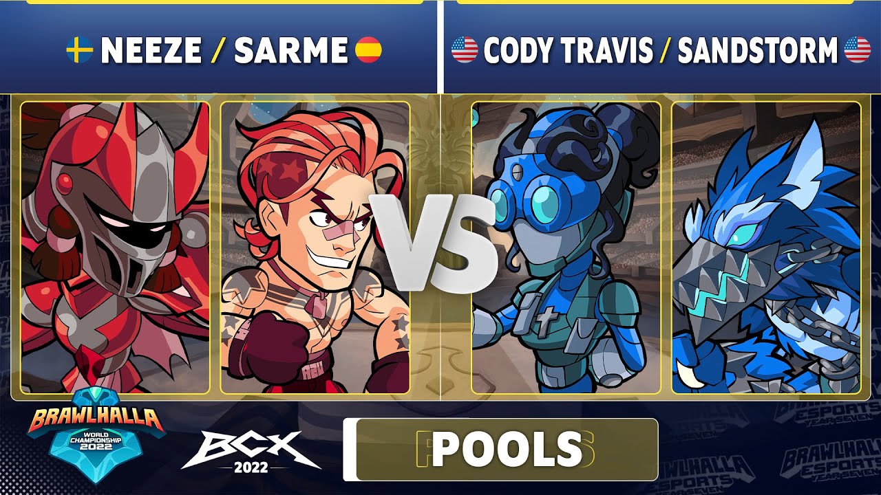 Neeze & Sarme vs. Cody Travis & Sandstorm - Pools - Brawlhalla World Championship 2022