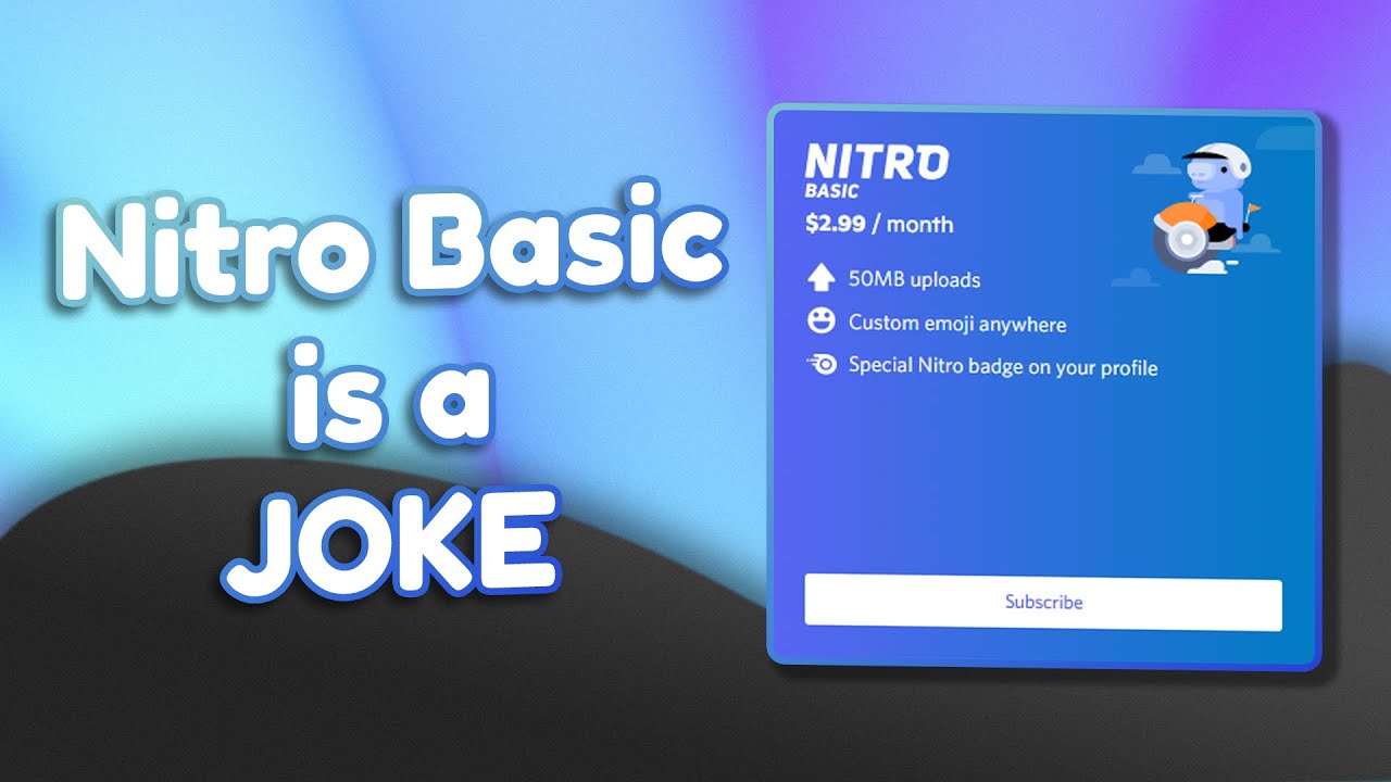 Discord's Nitro Basic is a Joke (like this video)