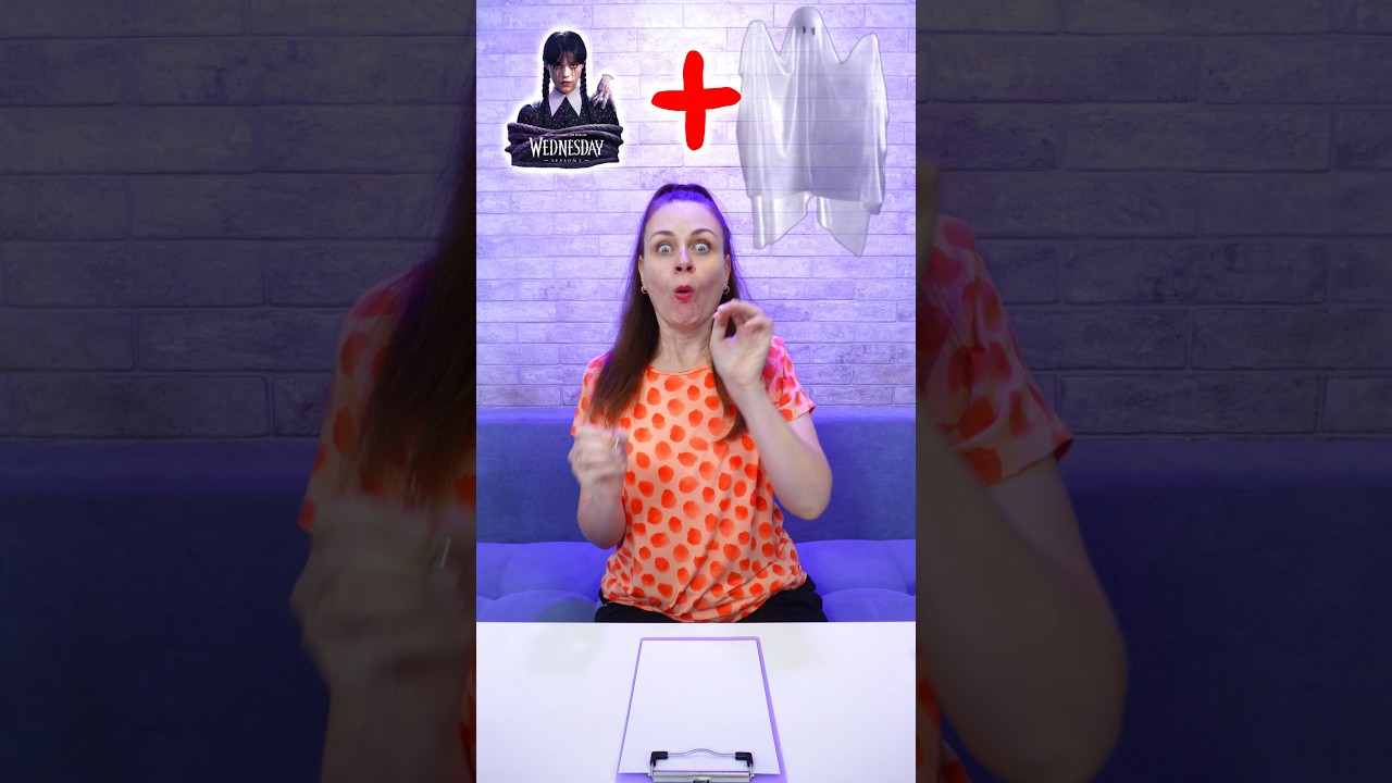 How to Draw Wednesday 2 Halloween ghost #shorts