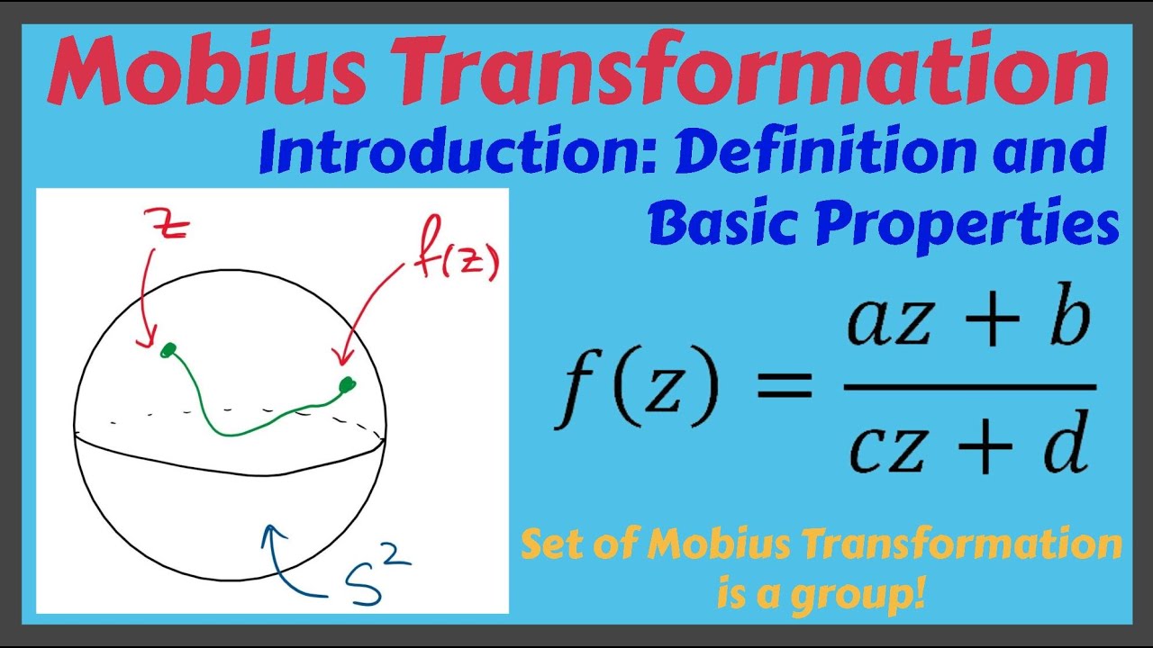 Introduction to Mobius Transformation! Set of Mobius Transformation Forms a Group!