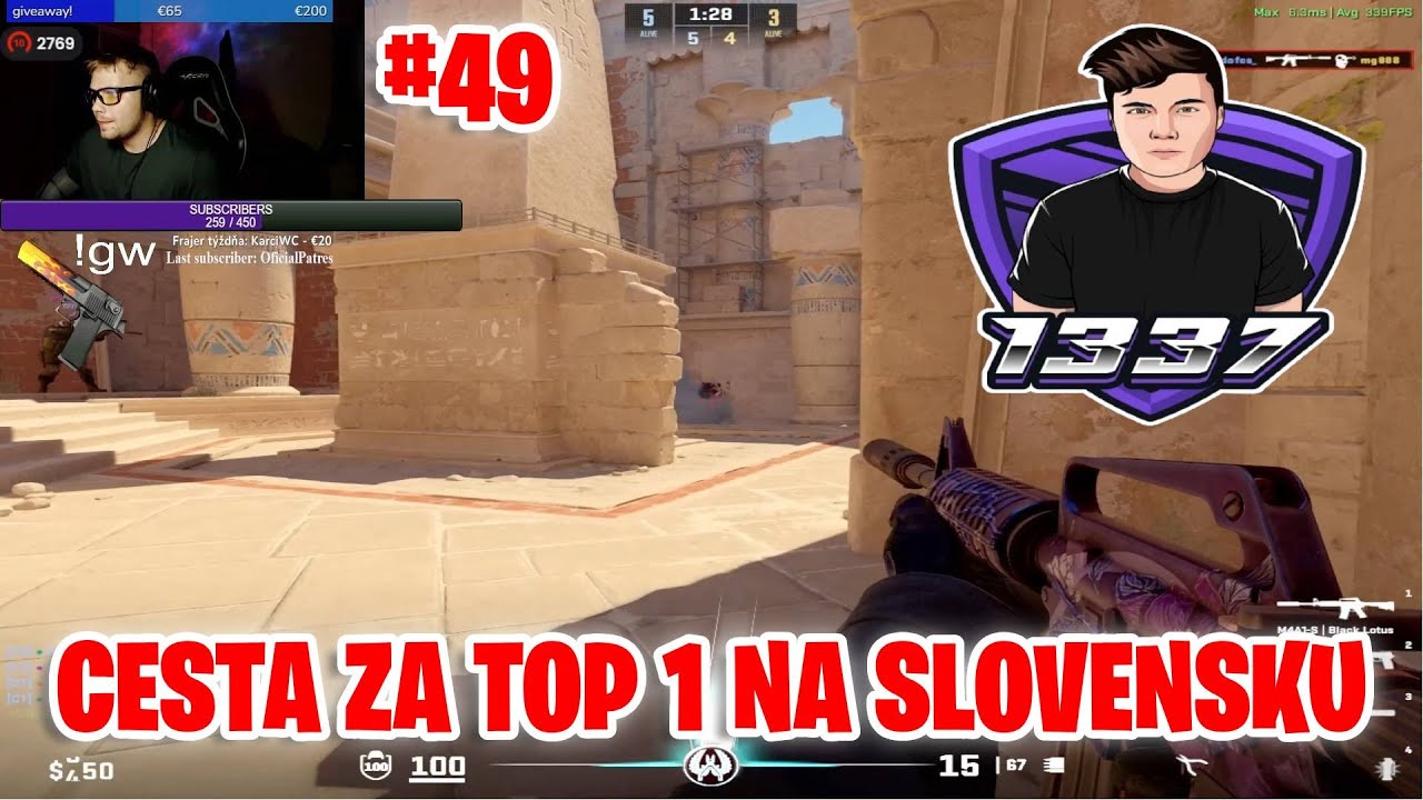 FACEIT - CESTA ZA TOP 1 NA SLOVENSKU #49 | rdo1337