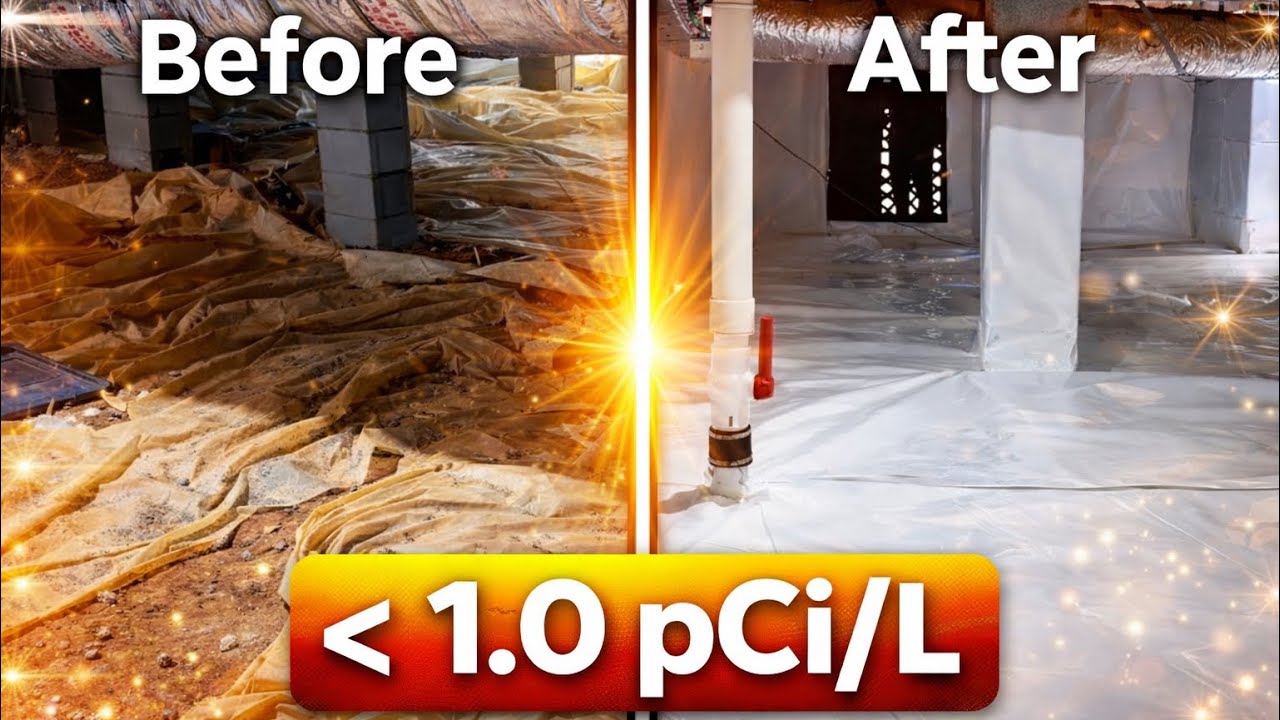 This Crawlspace Was a Disaster… Until Radon Dropped Below 1.0 pCi/L