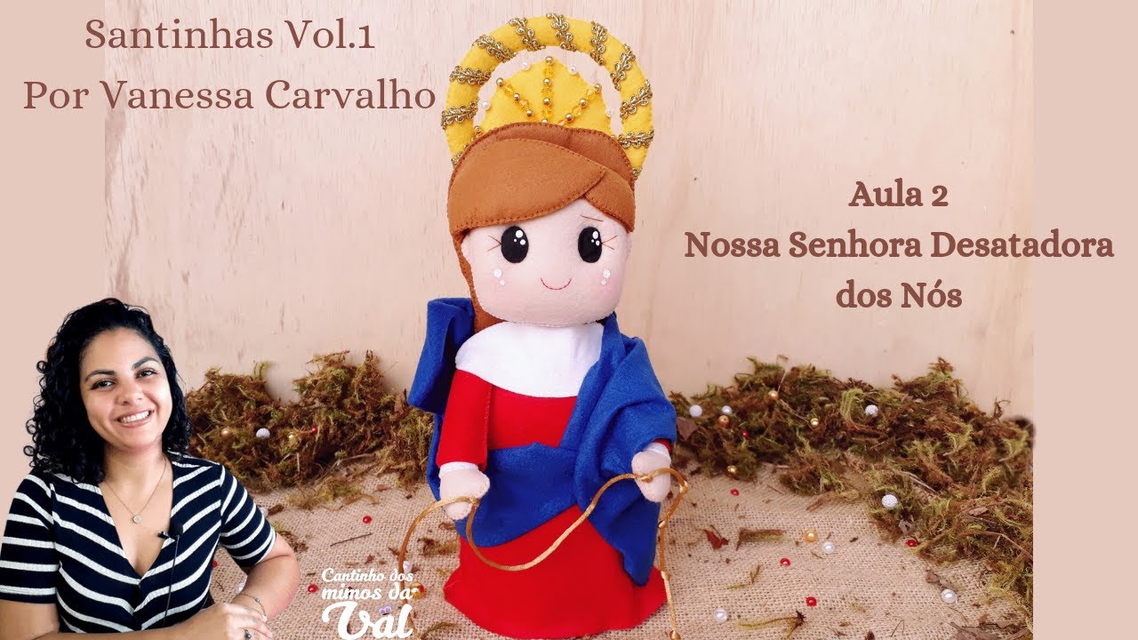 MOLDE GRATUITO Nossa Senhora Desatadora dos Nós em feltro