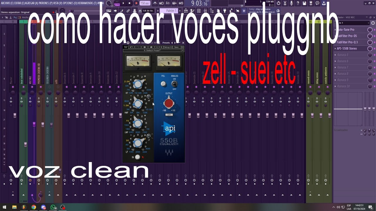 COMO MEZCLAR VOCES PLUGGNB (CLEANS, AIREADAS)/ ZELL,MECHAYRXMEO,SUEI