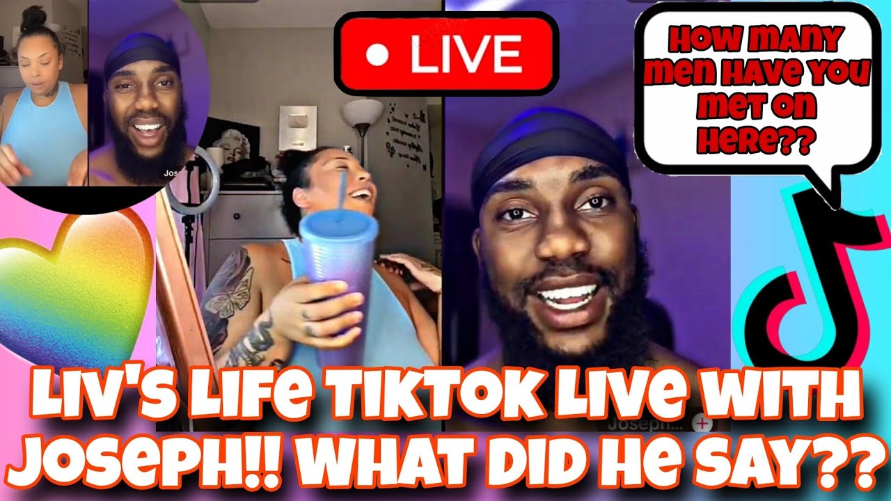 Liv's Life TIKTOK Live with Joseph‼️He Roasted Her‼️🤭