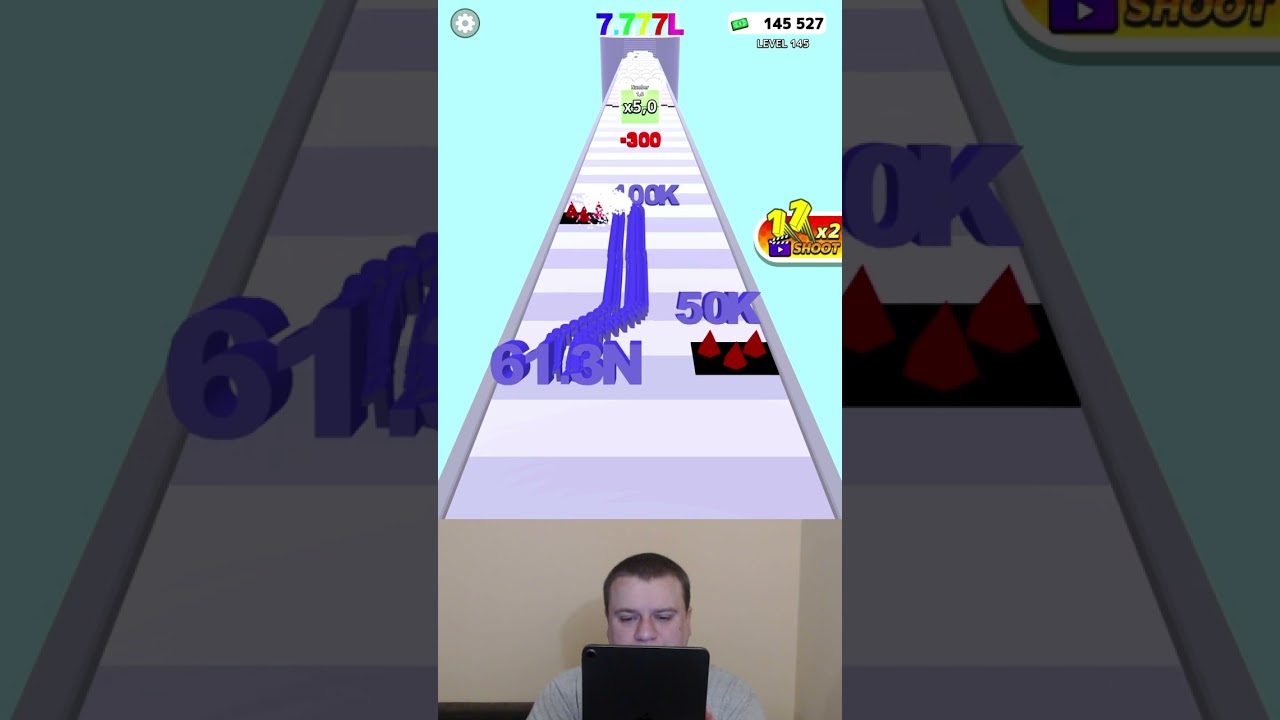 Number Merge Run : Shooting ❗Level 145❗#shorts #games #NumberMergeRun