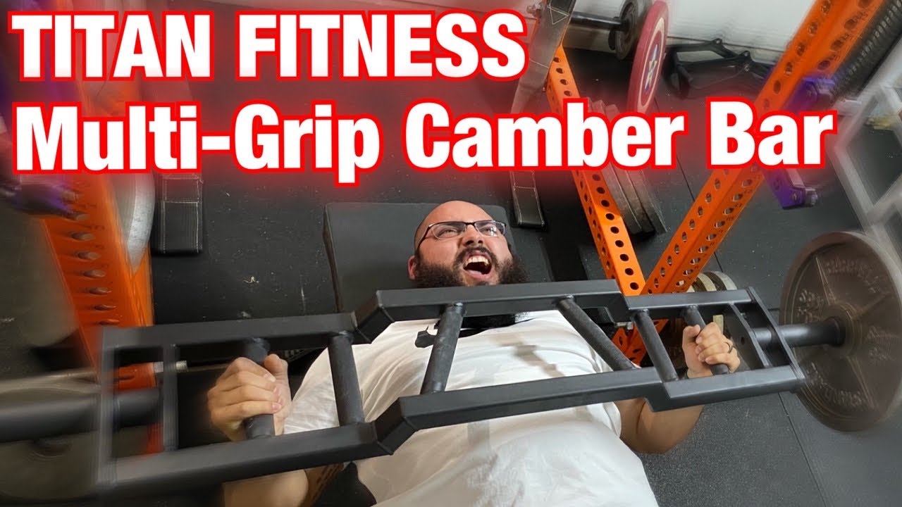 TITAN FITNESS MULTI-GRIP CAMBER BAR REVIEW // titan fitness exercises, titan fitness review