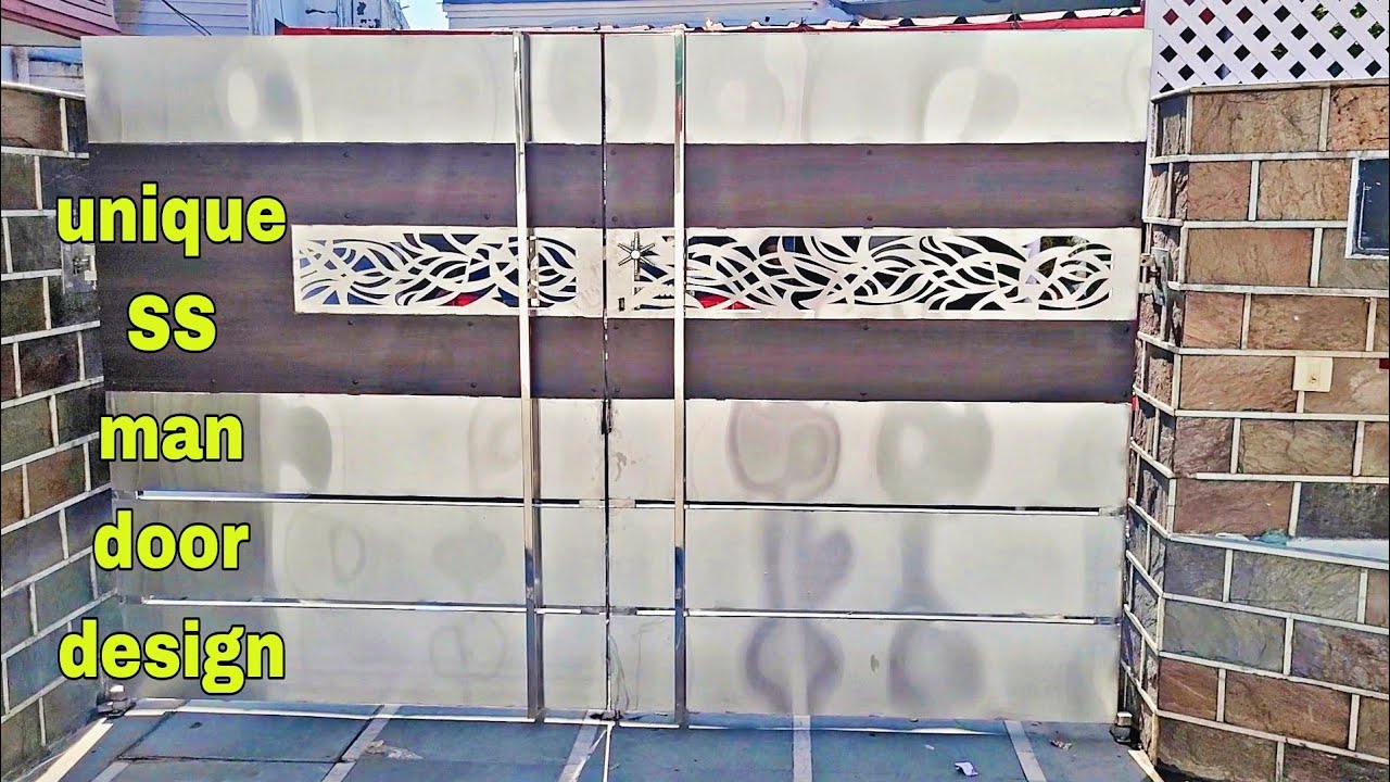 Make Stainless Steel || Biggest Main Gate || With HPL work #A1steel #maindoordesign