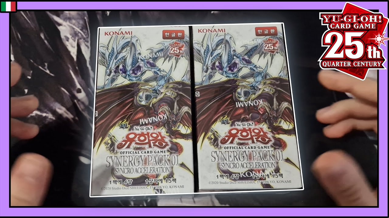YU-GI-OH! Il BOX dei 5 DRAGHI! Sinergy Pack 01 SYNCHRO ACCELERATION • YuGiOh TCG