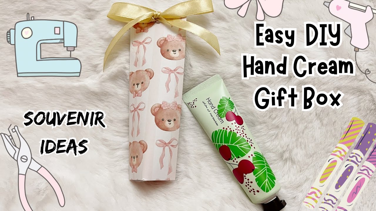 Easy DIY Hand Cream Gift Box| How to make gift box | DIY Souvenirs | Rogie ST