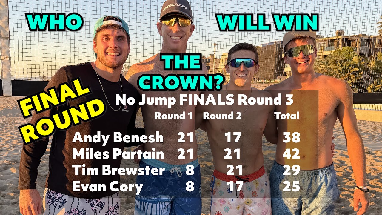 No Jump Final Round 3 Andy Benesh Tim Brewster v Miles Partain  Evan Cory #beachvolleyball #ericcam