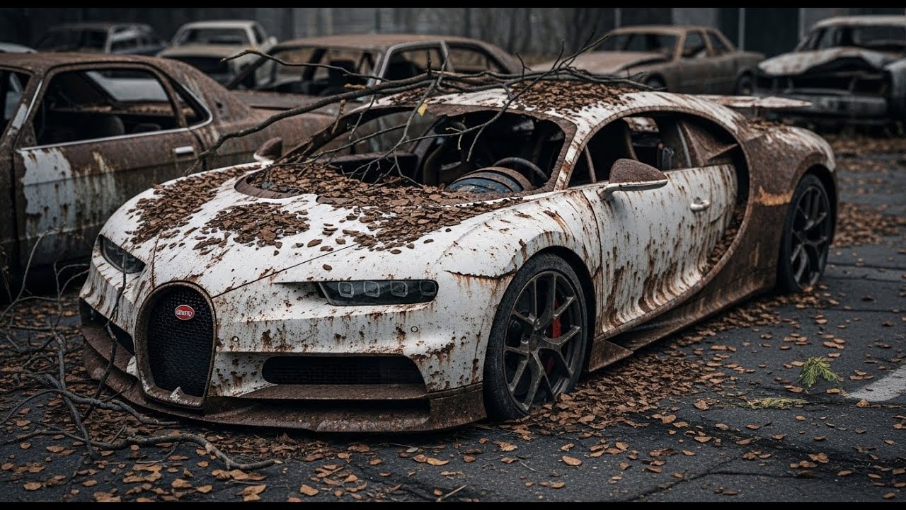 ASMR ترميم كامل لسيارة Bugatti Vision Gran Turismo من التضرر الكامل إلى جديدة