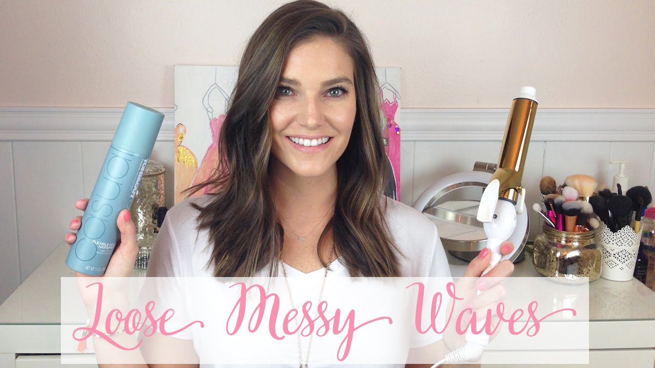 Loose Messy Waves Hair Tutorial | Sarah Brithinee
