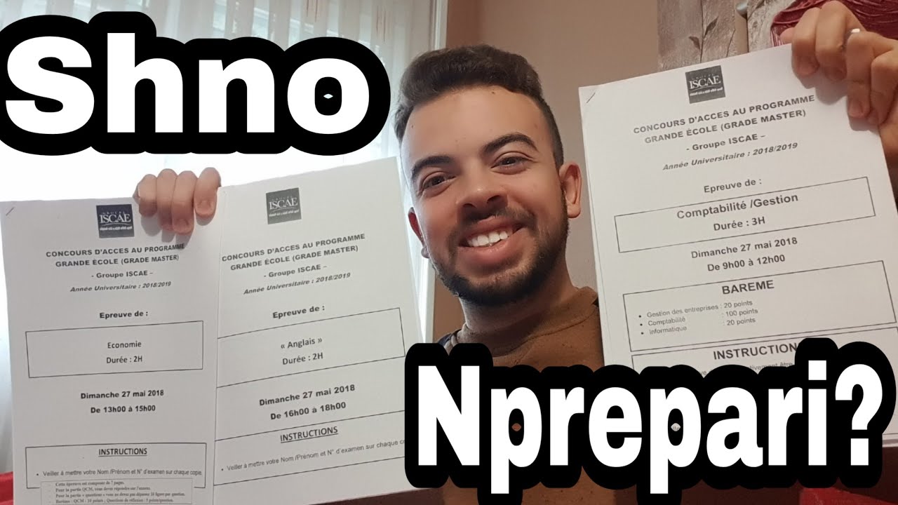 Programme concours ISCAE! tous les chapitres que tu dois préparer! Enseignement sup