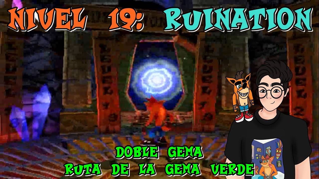Nivel 19: Ruination - Crash Bandicoot 2: Cortex Strikes Back PS1 Gameplay