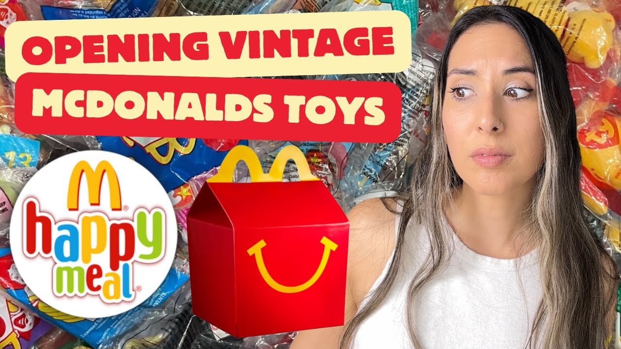Opening Vintage Mcdonalds Happy Meal Toys #vintagetoys