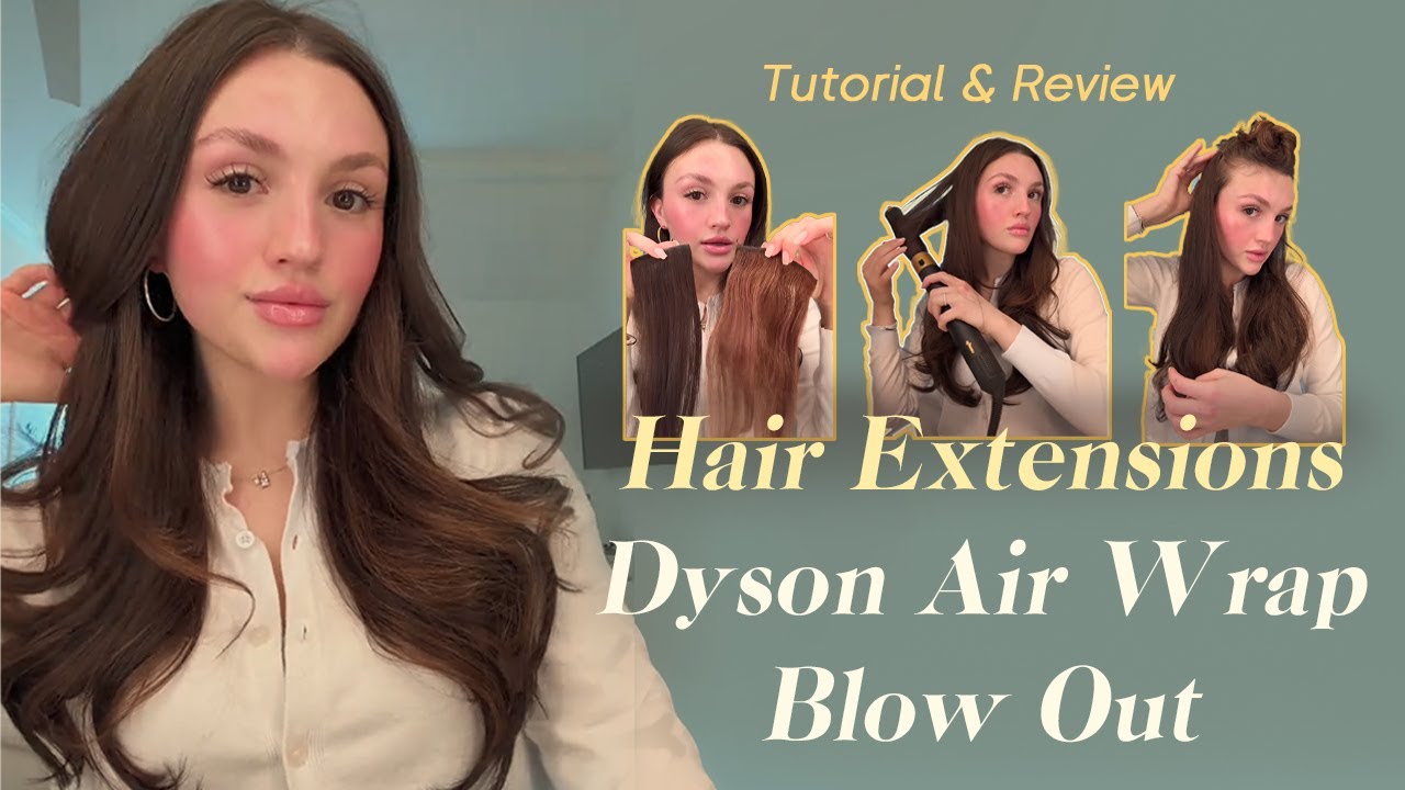 Invisible clip in hair extensions Apply & Blow Out | Endaring hair extensions review
