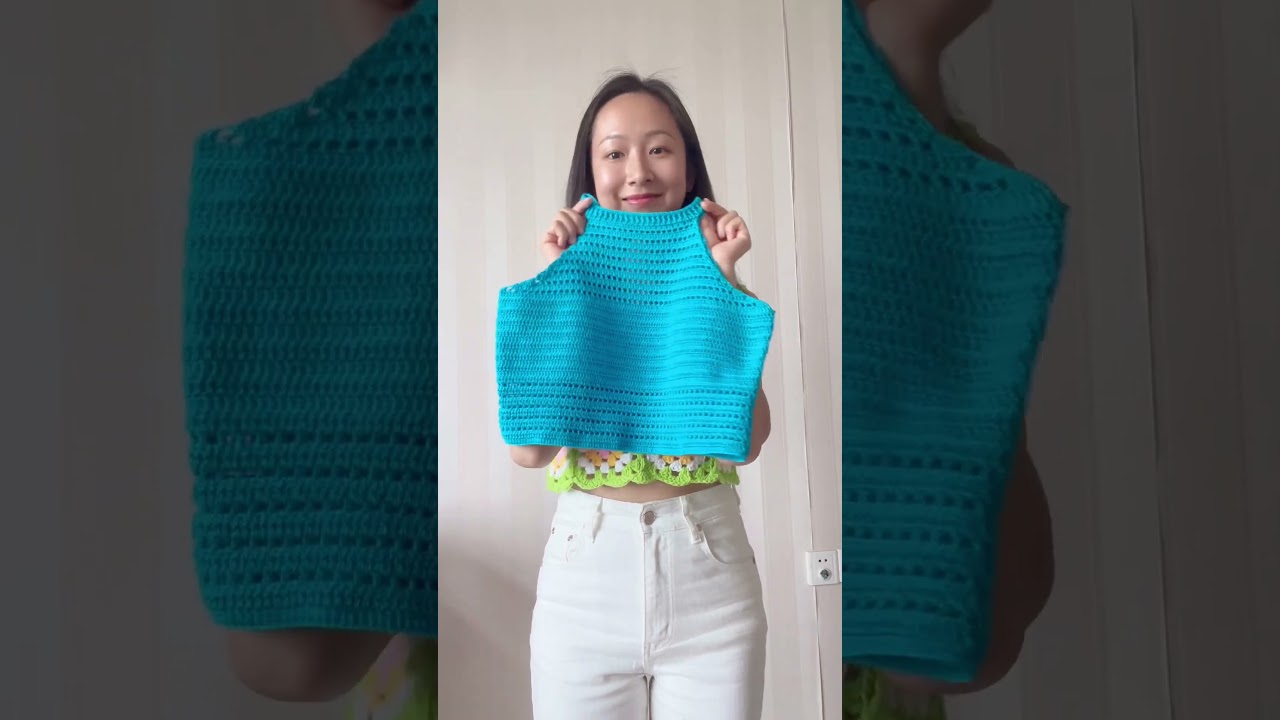 Crocheted a crop top