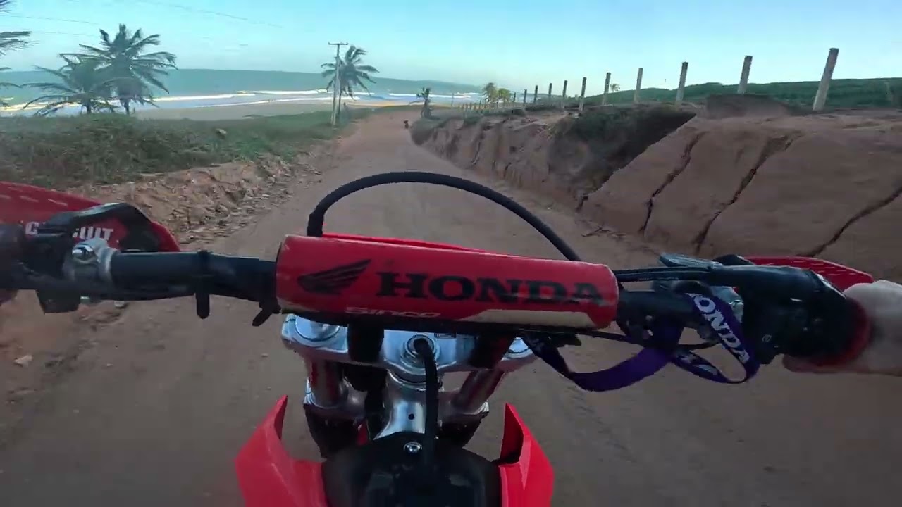 MOTO TRAIL VIEW- Testando a nova crf 300f pelas falésias de Pipa