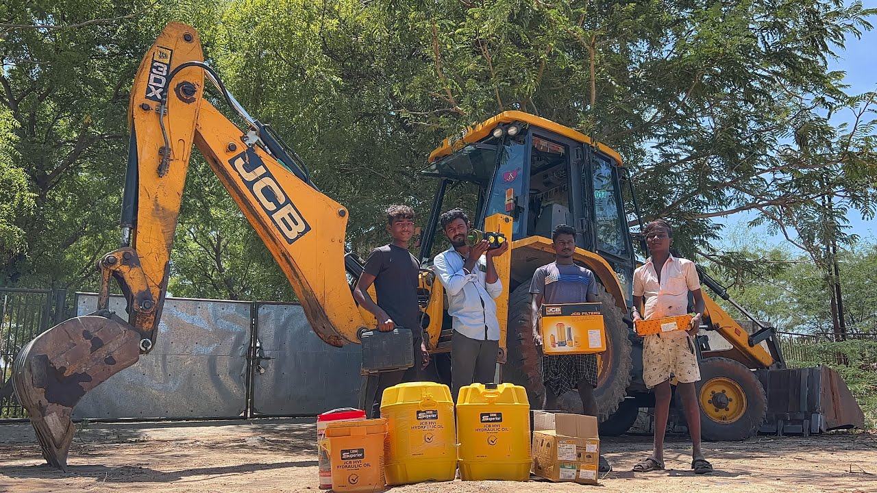 JCB 3DX Driver New Hydraulic Pump and Oil, Filter, Stainer Changing and its Performance