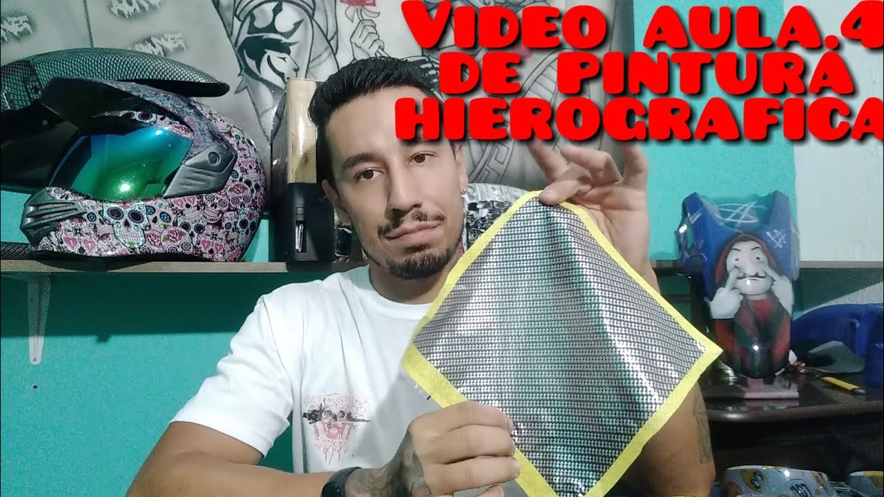 Pintura hidrografica colocando a pelicula de forma correta sob a agua