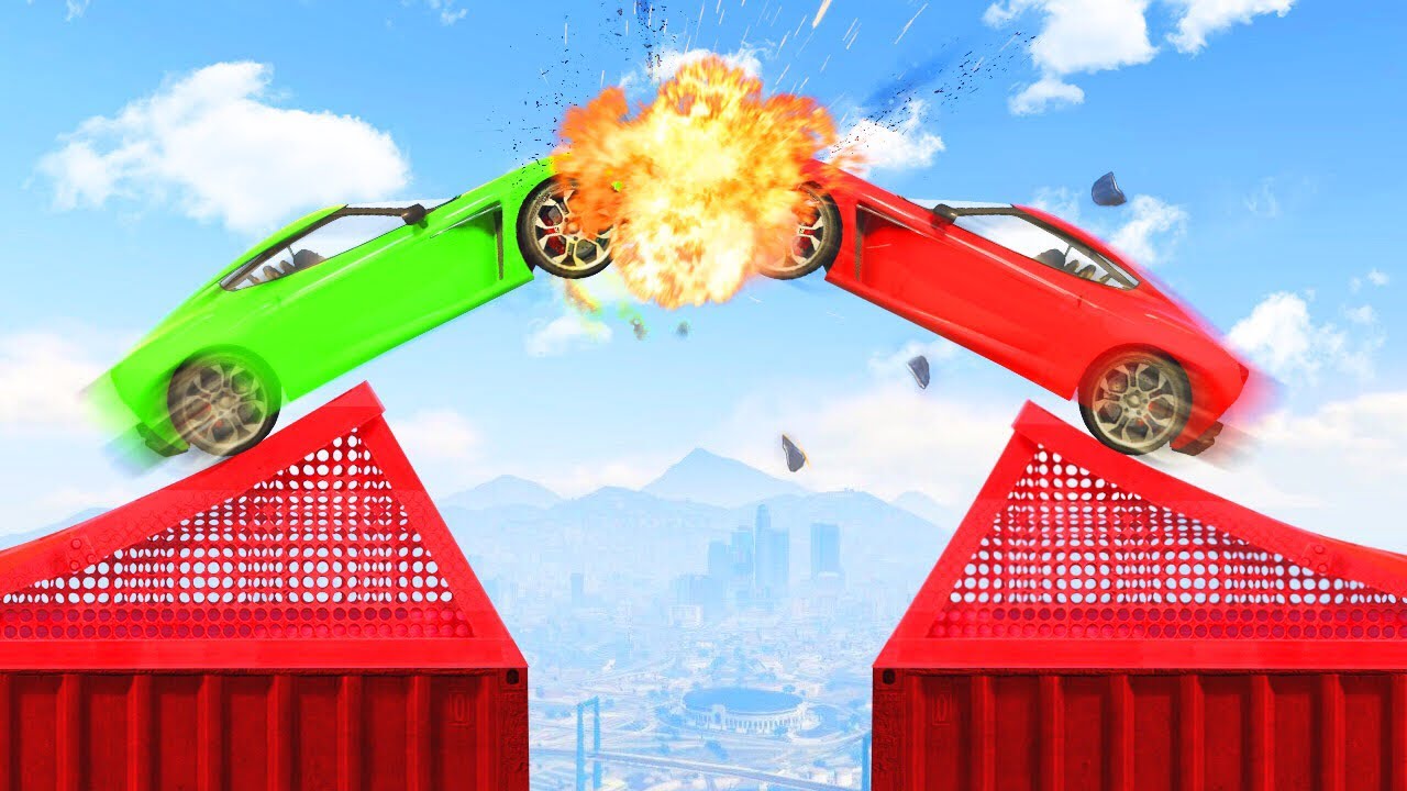 MILE HIGH SUPERCAR DEMOLITION DERBY! (GTA 5 Funny Moments)