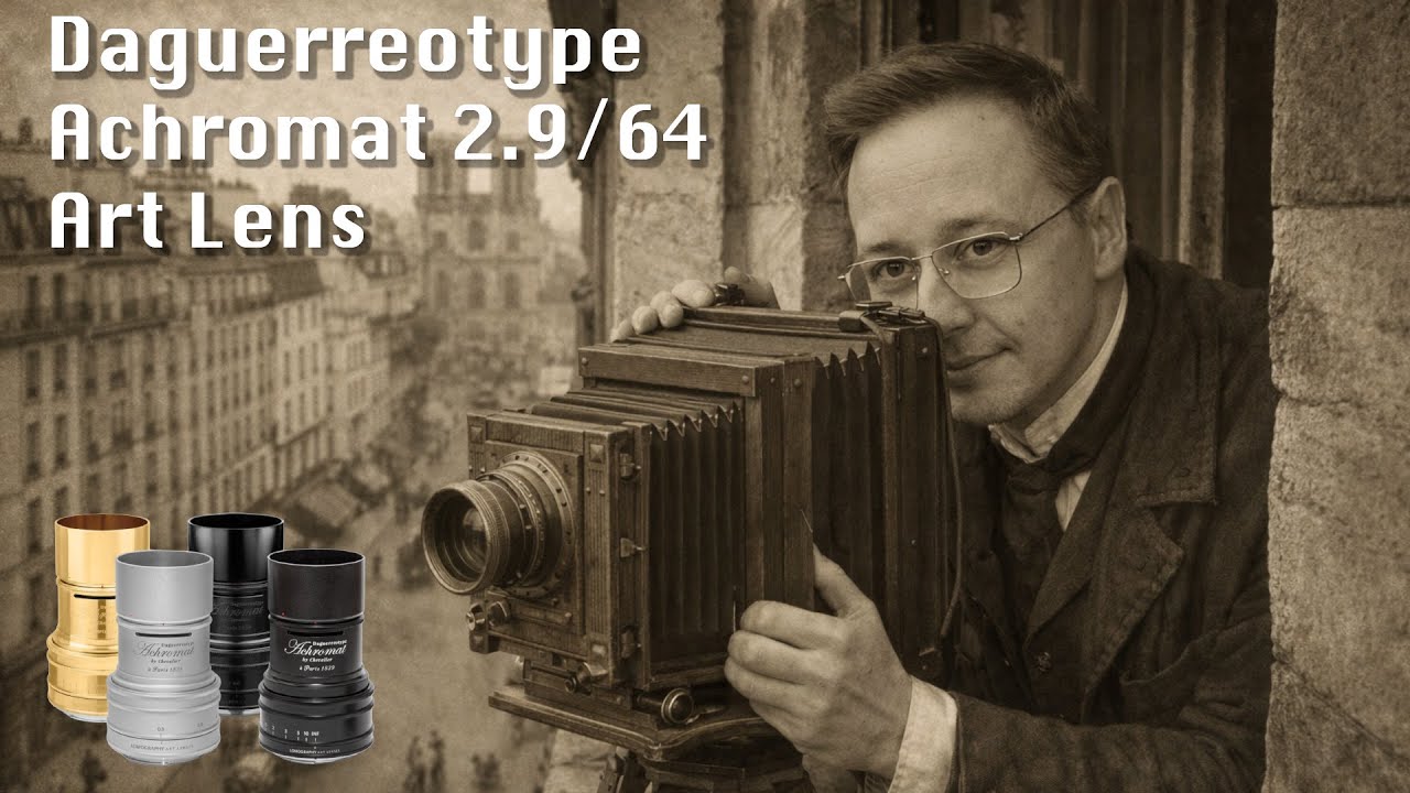 Test Daguerreotype Achromat 2.9/64 - powtarzamy pierwsze zdjęcie człowieka w historii