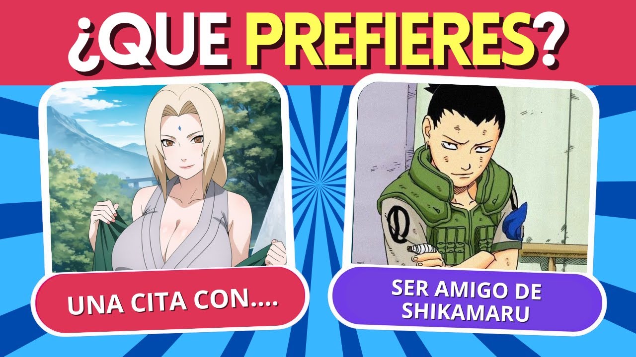 ¿Qué Prefieres? 🌀 Naruto Edition | ¡Elige tus Favoritos!