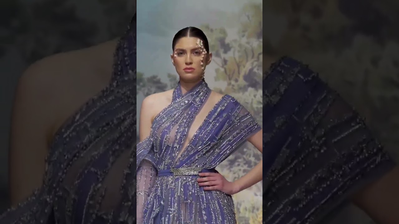 Lara hraoui walking for Ziad Nakad Spring-summer 2023 Couture show ✨
