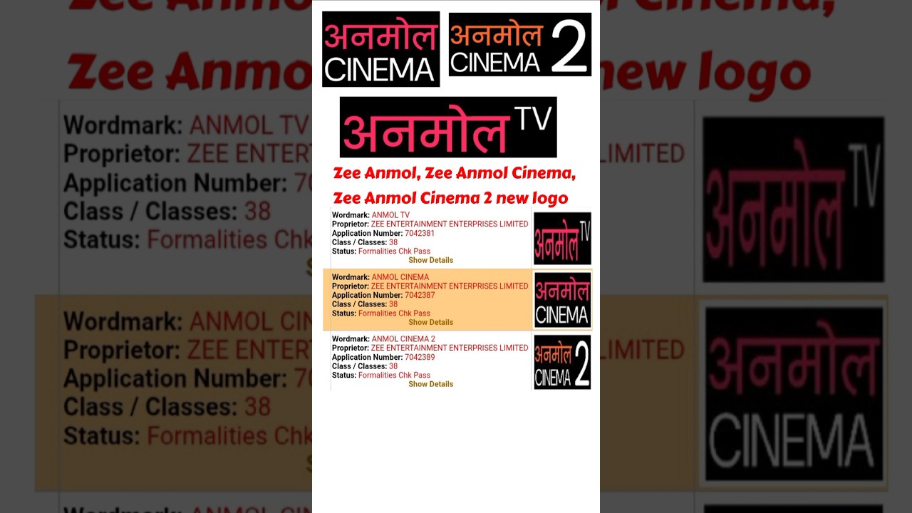 Zee Anmol, Zee Anmol Cinema, Zee Anmol Cinema 2 tv channel new logo #shortsfeed