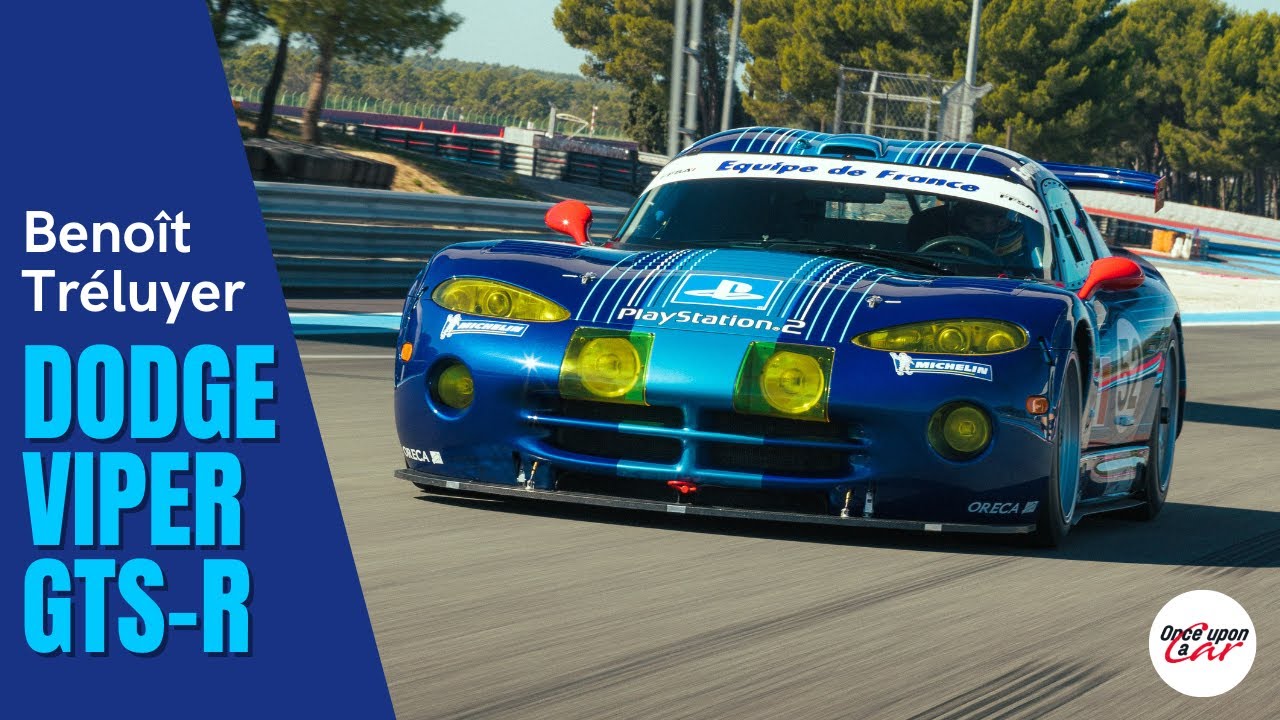 Benoît Tréluyer back at the wheel of his first Le Mans baby: the 2002 Viper GTS-R 