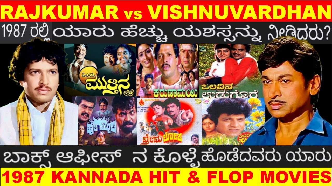 1987 HIT&FLOP MOVIES WHO BOX OFFICE KING RAJKUMAR VISHNUVARDHAN AMBAREESH RAVICHANDRAN SHIVARAJKUMAR