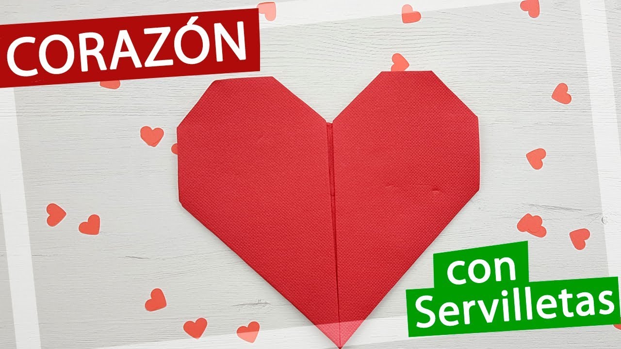 💗 Cómo doblar una servilleta en forma de corazón para San Valentín