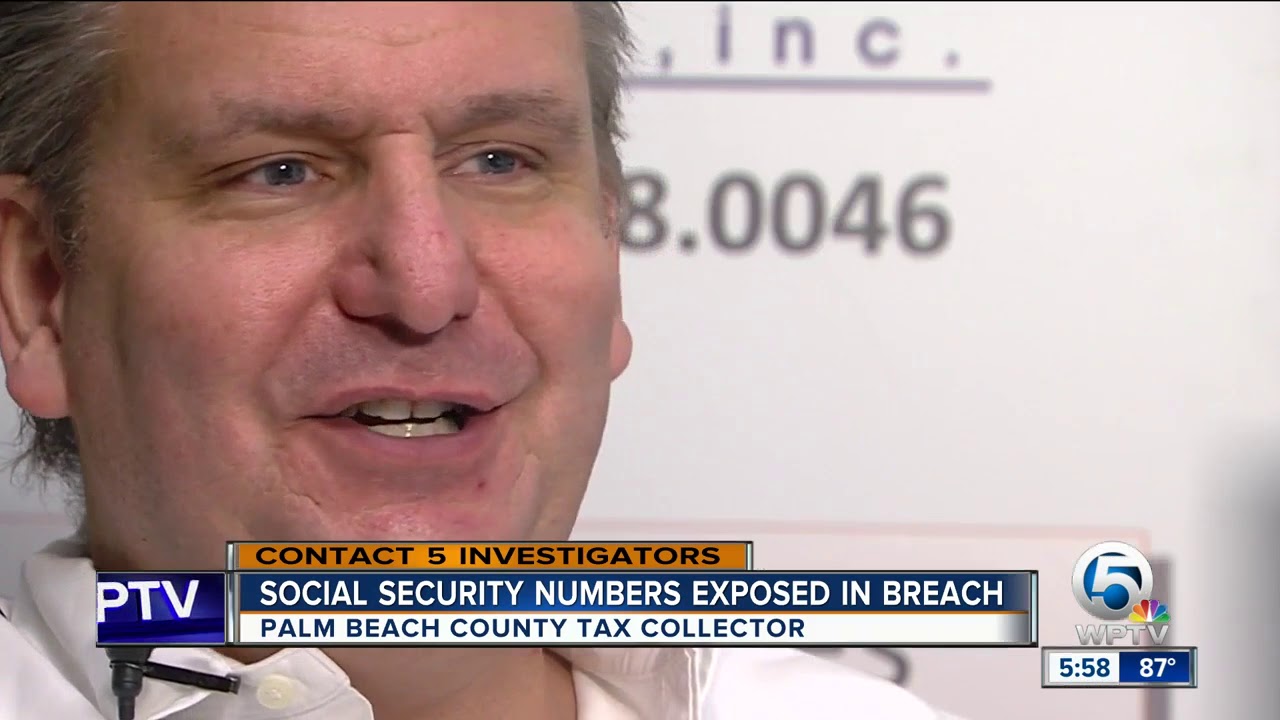 Security breach at PBC Tax Collector's Office exposes Social Security numbers, addresses