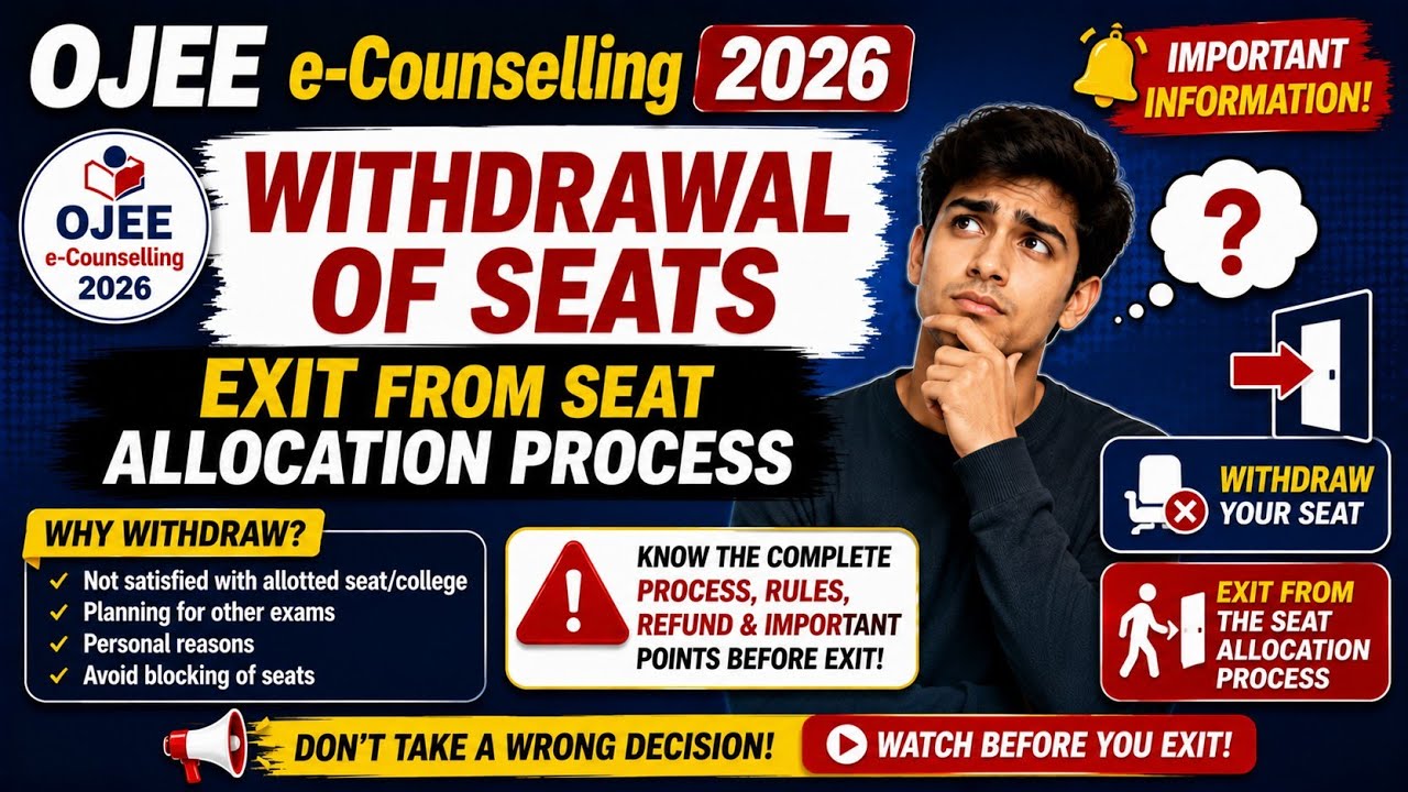 Withdrawal of Seat & Exit from Seat Allocation Process | Complete Guide