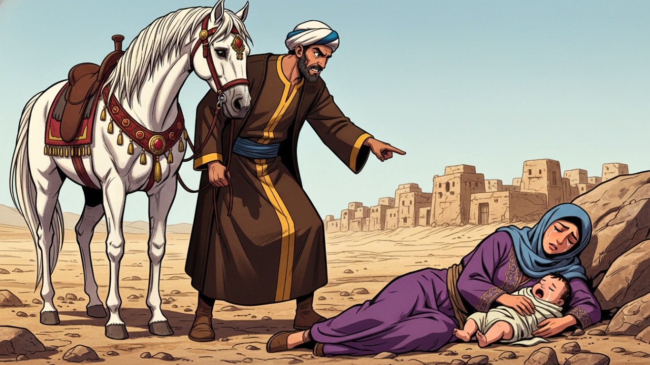 قصة الزوجة التي تركها زوجها في الصحراء لأنها أنجبت بنتاً.. لكن بعد سنوات حدثت المفاجأة