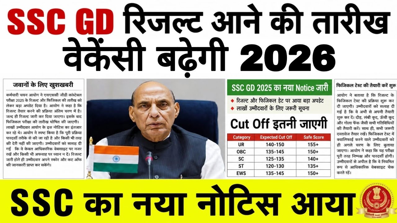 SSC GD Vacancy Increase 2026 🔥 | SSC GD Result कब आएगा? | नई Vacancy को लेकर बड़ा अपडेट