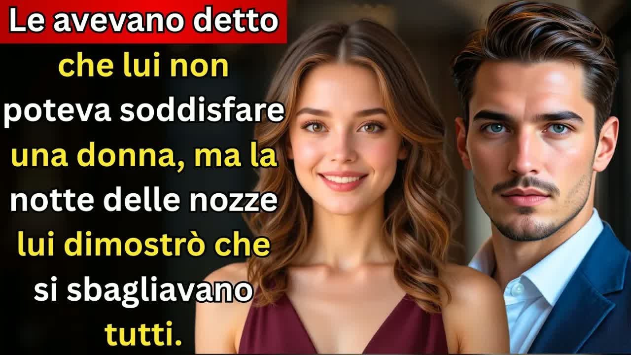Le dissero che non poteva soddisfare una donna, ma la notte di nozze provò che avevano torto