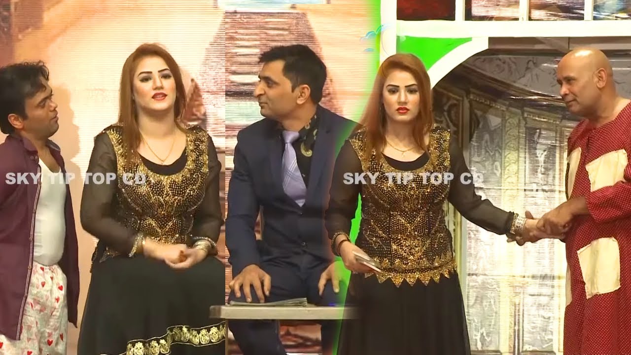 Amjad Rana and Vicky Kodu with Akram Udas, Shazeb Mirza | Stage Drama Baby Cool | Comedy Clip 2020