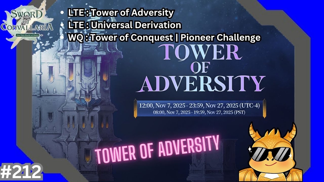 [EN/ID 🔴LIVE 13-NOV-2025] Sword of Convallaria Part 212 - Tower of Adversity