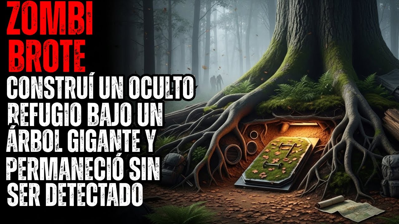 BROTE DE ZOMBIS: Construí un refugio oculto bajo un árbol gigante y pasé desapercibido