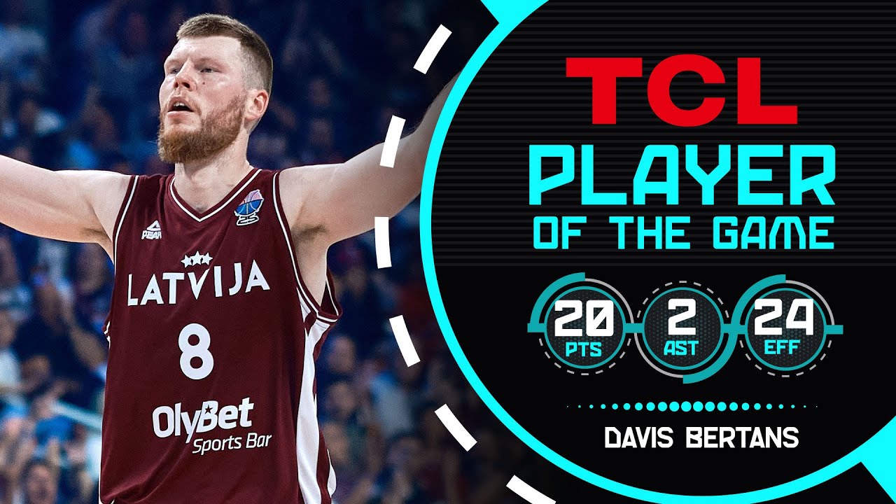 Davis Bertans (20 PTS, 3 3PM) catches fire to heat up LAT 🇱🇻 offense vs. CZE 🇨🇿 at #EuroBasket 2025!