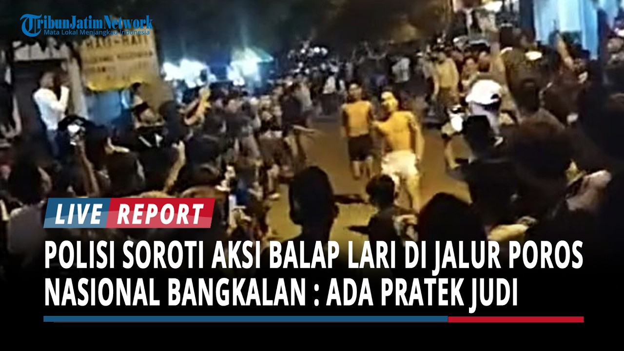 Polisi Soroti Aksi Balap Lari di Jalur Poros Nasional Bangkalan, Ada Dugaan Praktek Judi