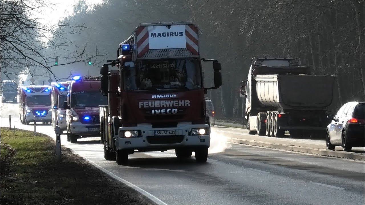 [Tages-Zusammenschnitt 11.02.2022] - Einsatzfahrten in der Landeshauptstadt Schwerin