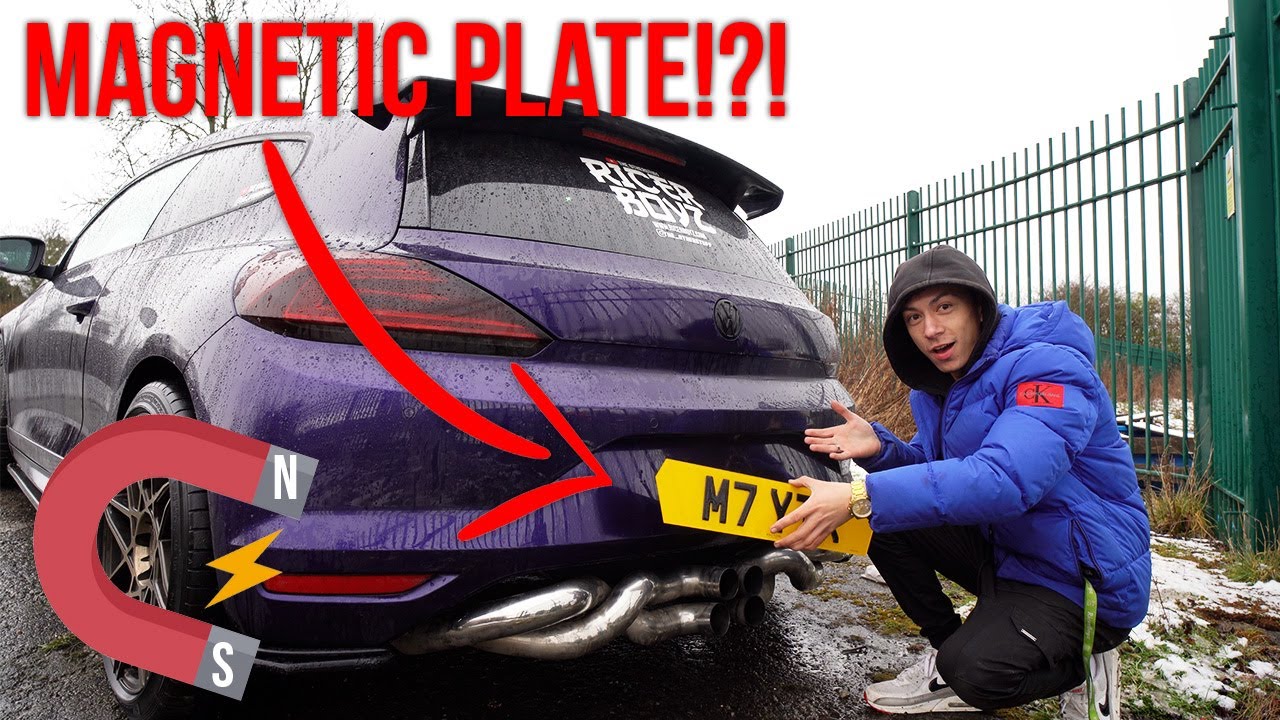 MAGNETIC NUMBERPLATE INSTALL TO MY SCIROCCO! **MAGNA PLATE! 😎
