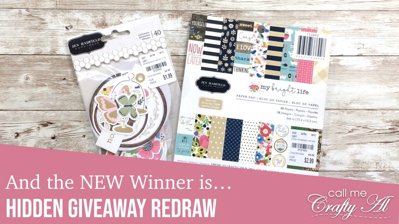 And the NEW Winner is... | Hidden Giveaway Redraw | Four on Friday Series
