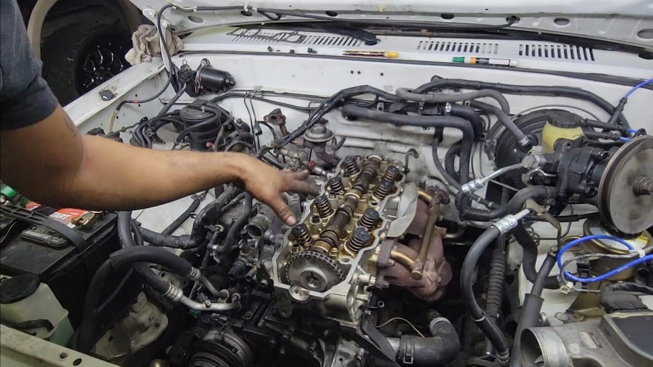 Como instalar la culata o cabeza en toyota 22R