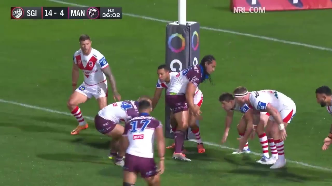NRL St George Illawarra Dragons v Manly Warringah Sea Eagles   Match Highlights
