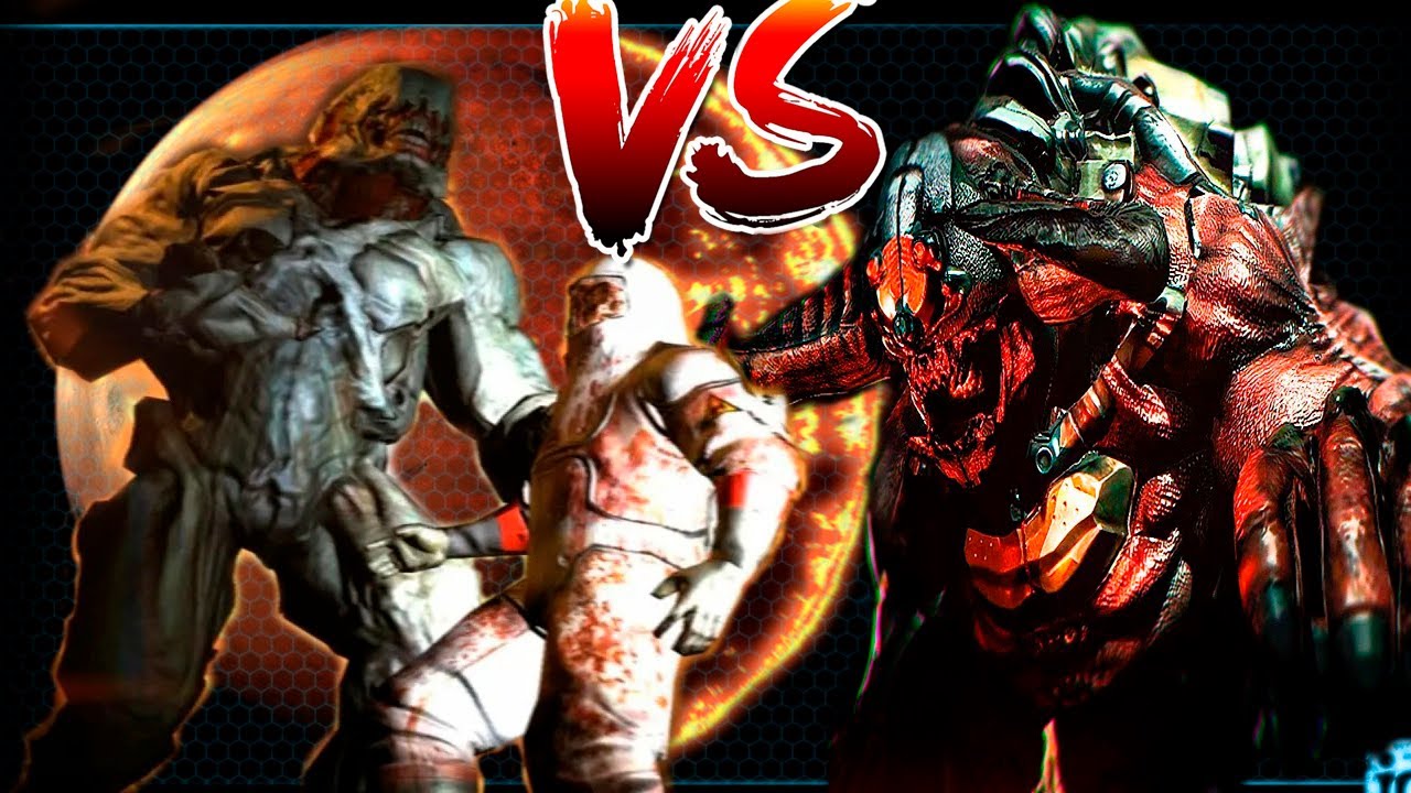 Cyberdemon vs Hell Knight - BOSS FIGHT - DOOM 3 Monster Infighting