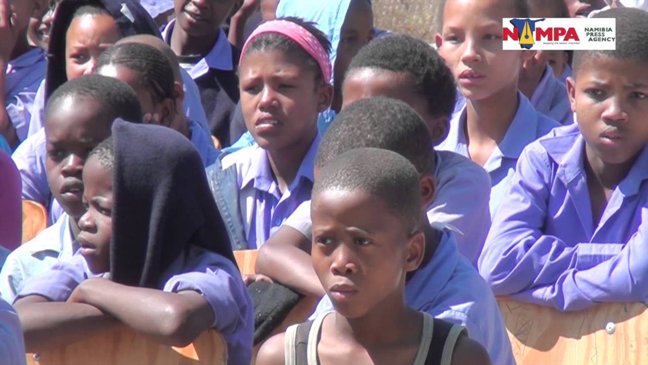 NAMPA: GROOT  AUB Old Mutual Namibia gives computers to Groot Aub school 09 OCT 2014